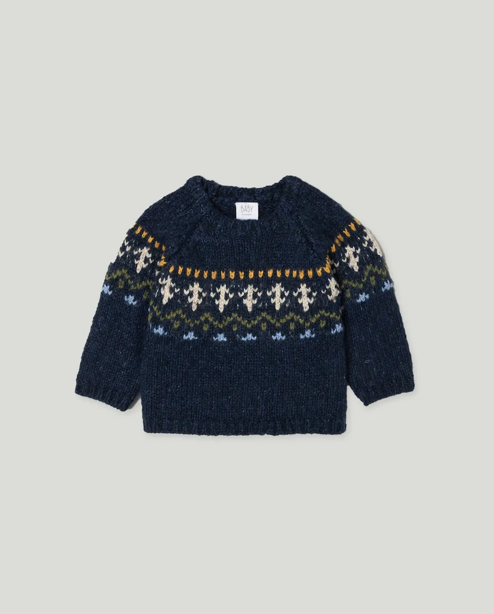 Детский свитер для мальчика с узорами Baby El Corte Inglés, синий
Детский свитер для мальчика с узорами Baby El Corte Inglés, синий