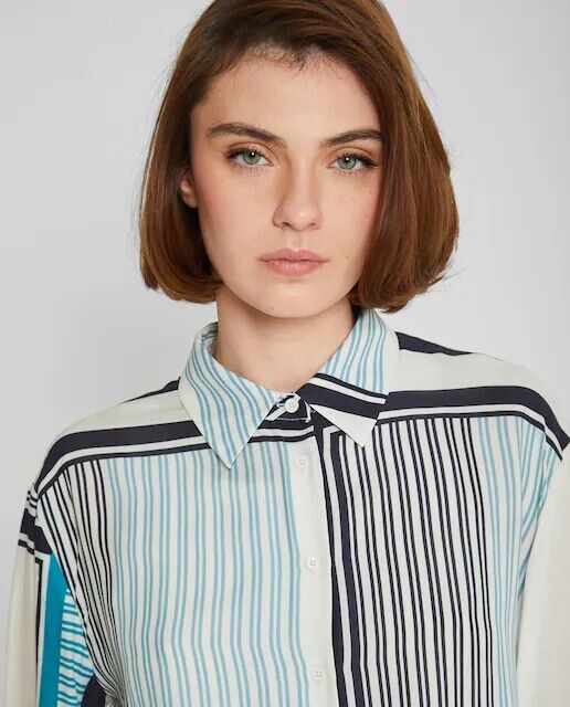 Женская рубашка в полоску с длинным рукавом Trucco, синий
Женская рубашка в полоску с длинным рукавом Trucco, синий