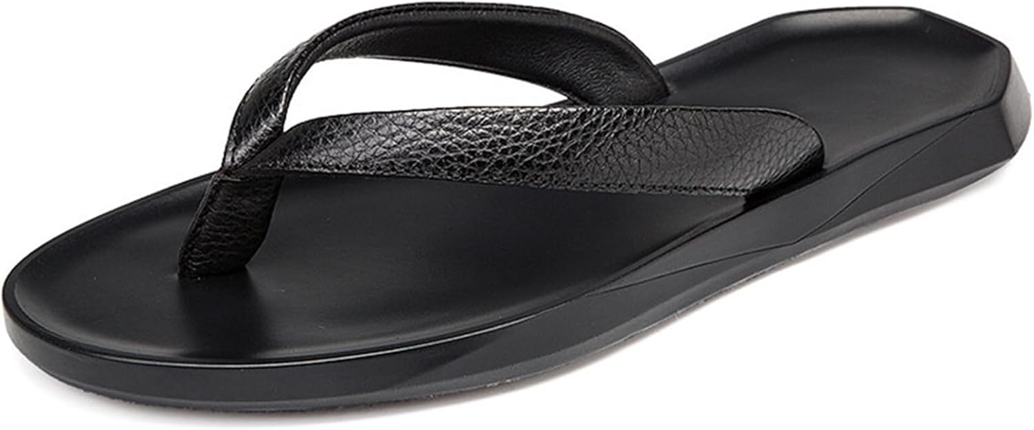 Мужские пляжные сандалии, шлепанцы из премиальной кожи Abborora, черный
Мужские пляжные сандалии, шлепанцы из премиальной кожи Abborora, черный