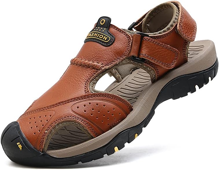 Мужские походные кожаные сандалии для вождения, повседневные спортивные пляжные туфли с закрытым носком, дышащие легкие водные сандалии для прогулок на открытом воздухе Generic, красный
Мужские походные кожаные сандалии для вождения, повседневные спортивные пляжные туфли с закрытым носком, дышащие легкие водные сандалии для прогулок на открытом воздухе Generic, красный