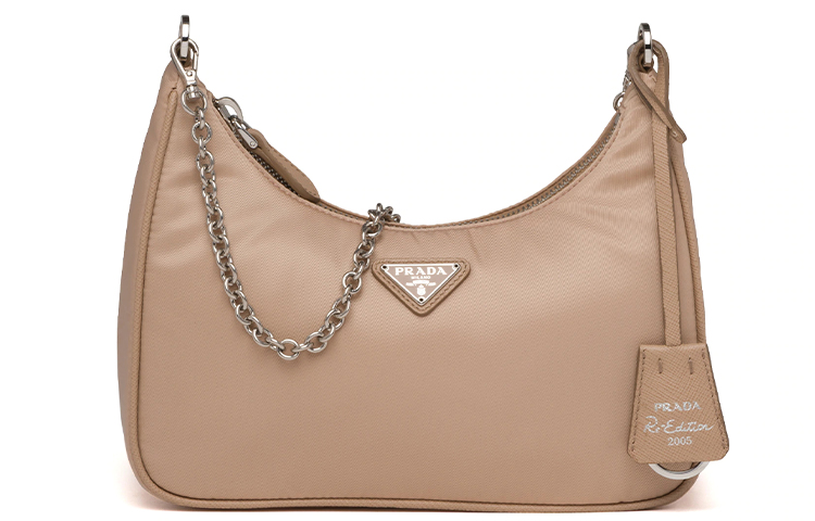 PRADA Хобо переиздание нейлоновая сумка через плечо женская бежевая
PRADA Хобо переиздание нейлоновая сумка через плечо женская бежевая