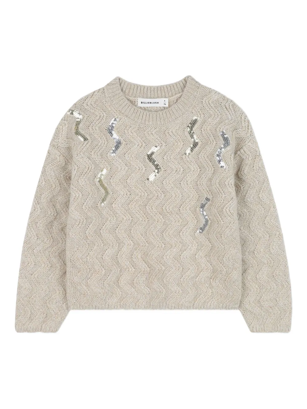 Свитер с пайетками Billieblush, нейтральный
Свитер с пайетками Billieblush, нейтральный