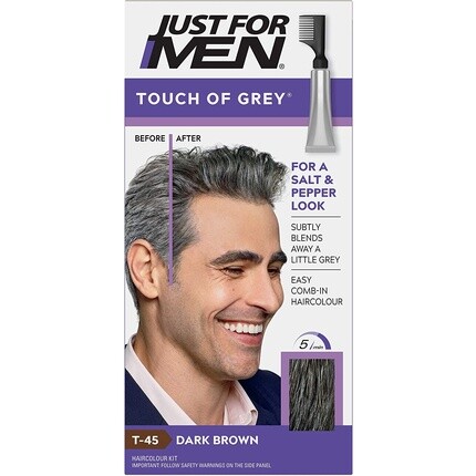 T45 Touch Of Grey Краска для волос Темно-коричневый 40 г Just For Men
T45 Touch Of Grey Краска для волос Темно-коричневый 40 г Just For Men
