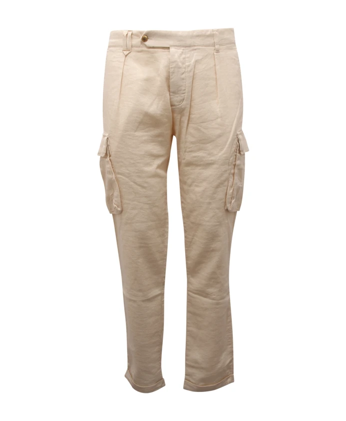 Хлопчатобумажные/Льняные брюки-карго Officina36, белый
Хлопчатобумажные/Льняные брюки-карго Officina36, белый