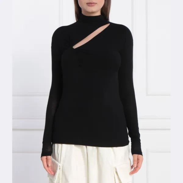 Блузка приталенного кроя с добавлением кашемира Pinko, черный
Блузка приталенного кроя с добавлением кашемира Pinko, черный