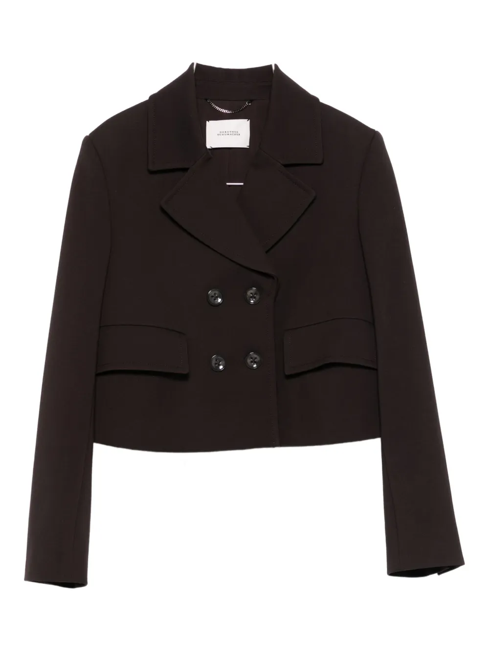 Двубортный укороченный жакет Dorothee Schumacher, коричневый
Двубортный укороченный жакет Dorothee Schumacher, коричневый