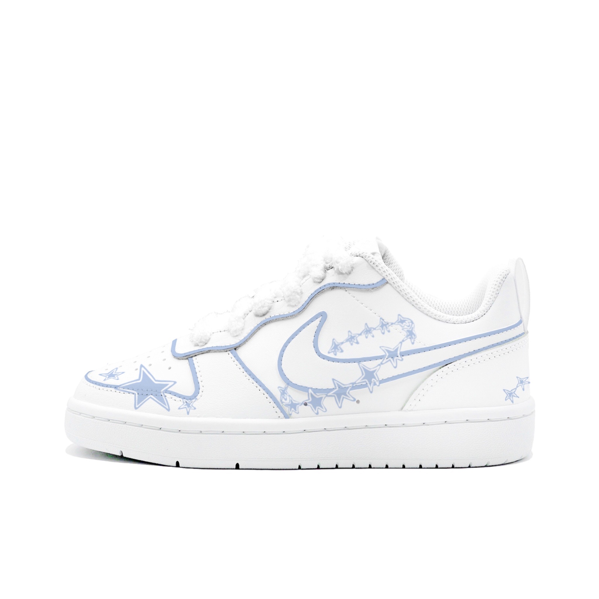 Nike Кроссовки для скейтбординга Court Borough Starry Whisper Love низкие детские White Blue Unisex
Nike Кроссовки для скейтбординга Court Borough Starry Whisper Love низкие детские White Blue Unisex