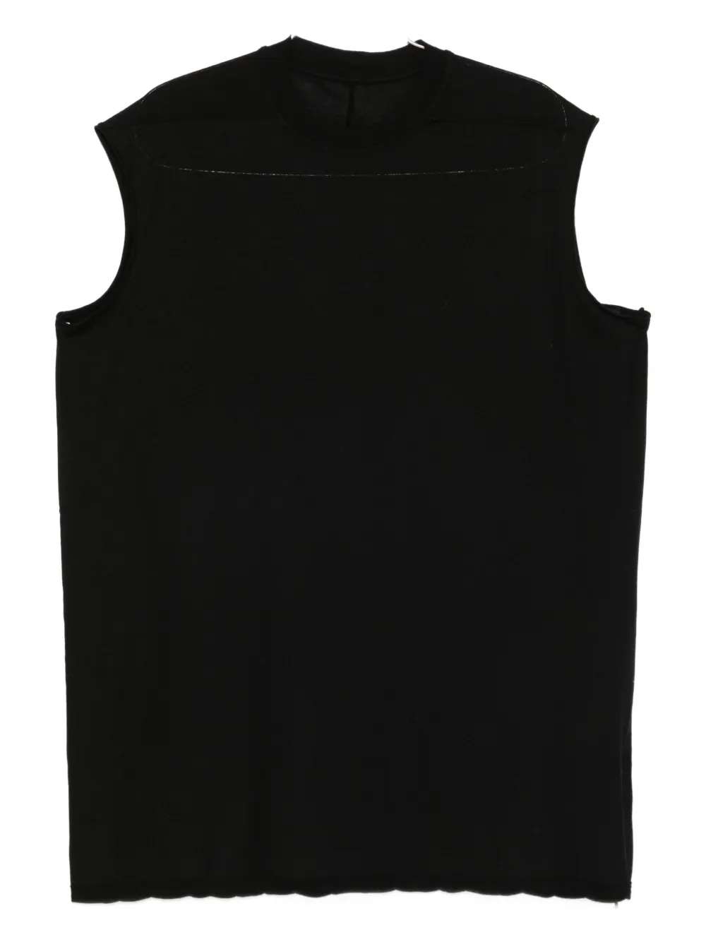 Футболка без рукавов с необработанным краем из брезента Rick Owens DRKSHDW, черный
Футболка без рукавов с необработанным краем из брезента Rick Owens DRKSHDW, черный
