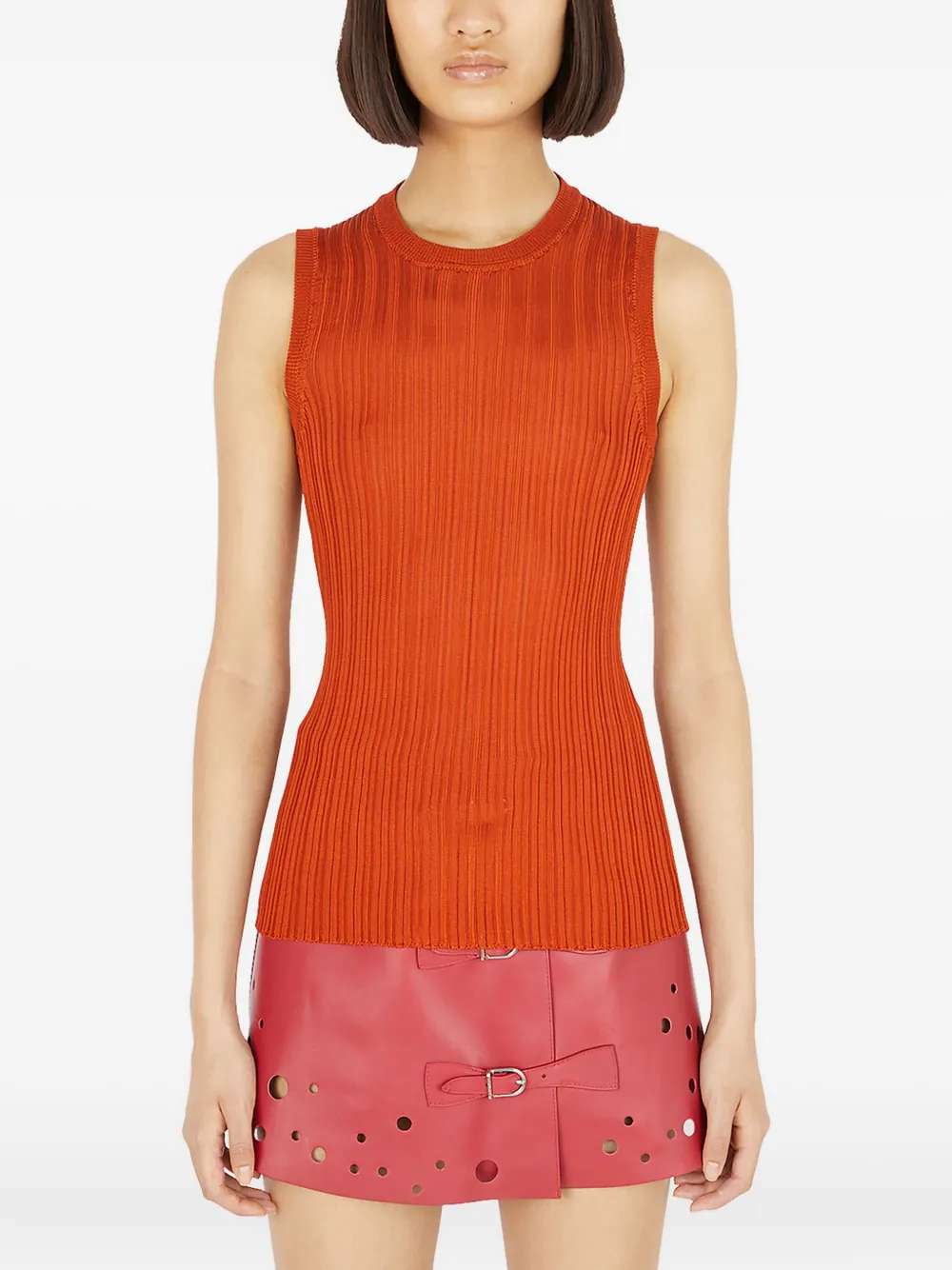 Топ в рубчик без рукавов Durazzi Milano, красный
Топ в рубчик без рукавов Durazzi Milano, красный