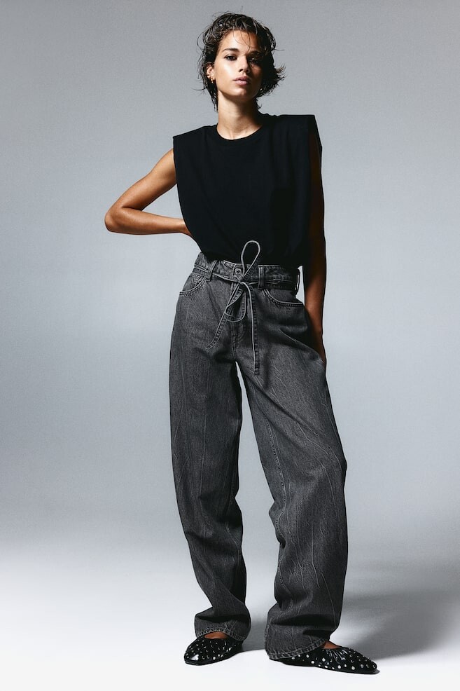 Отличные мешковатые низкие джинсы H&M, серый
Отличные мешковатые низкие джинсы H&M, серый