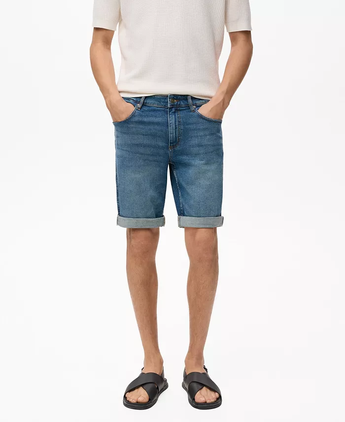 Мужские бермуды из денима Slim-Fit Mango, синий
Мужские бермуды из денима Slim-Fit Mango, синий