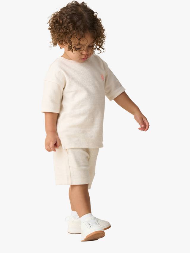 Комплект из детского текстурированного топа и шорт Angel & Rocket, цвет Stone
Комплект из детского текстурированного топа и шорт Angel & Rocket, цвет Stone