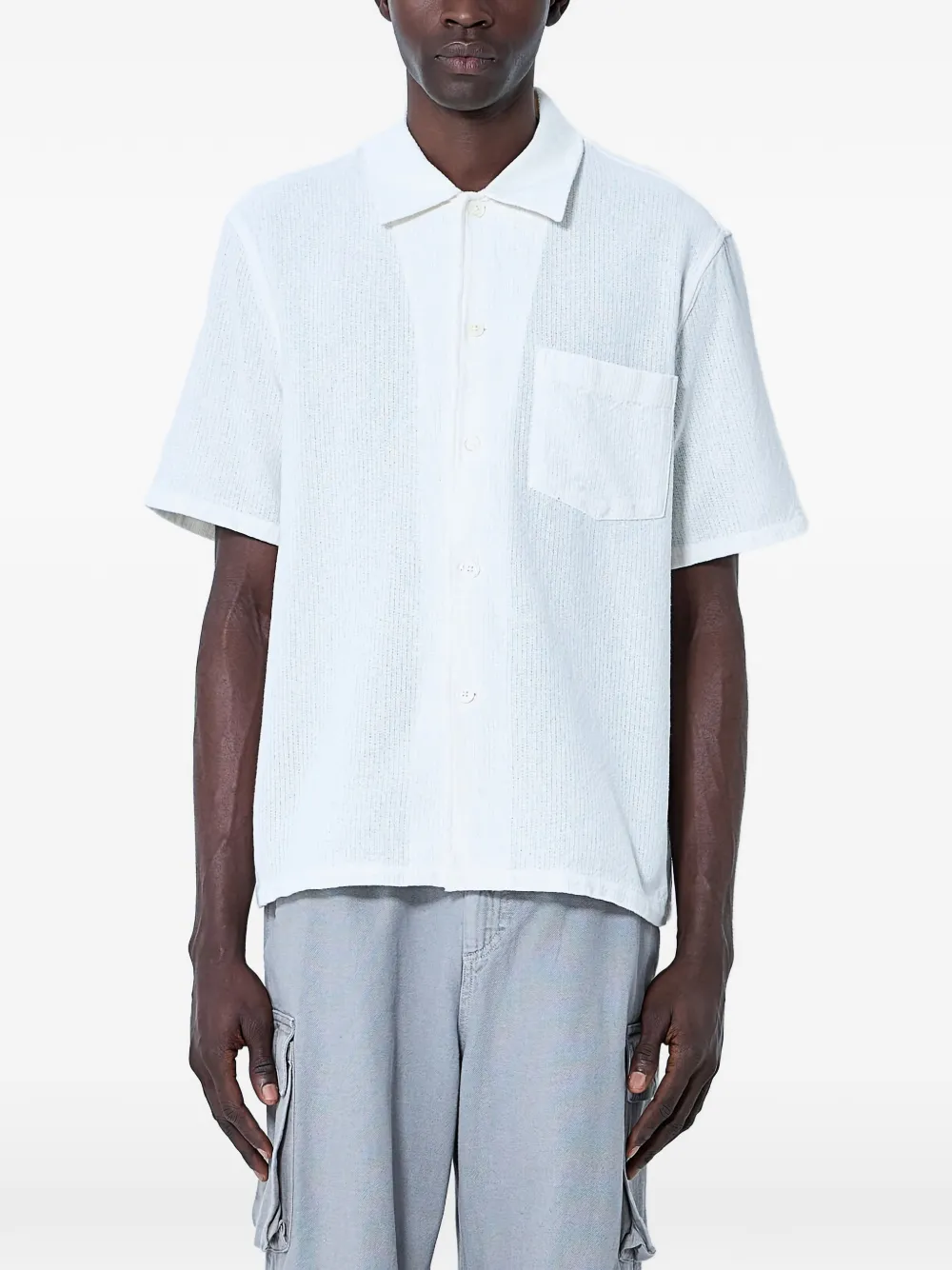 Рубашка с вязаным карманом Our Legacy, белый
Рубашка с вязаным карманом Our Legacy, белый