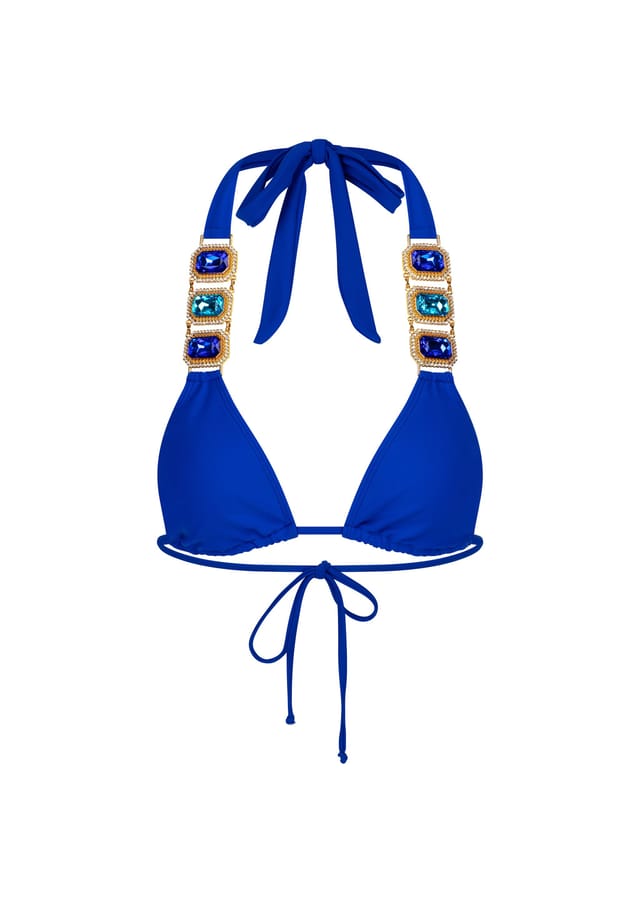 Бикини-Топ Boujee с треугольным вырезом и стильной отделкой из камней Moda Minx, цвет azure
Бикини-Топ Boujee с треугольным вырезом и стильной отделкой из камней Moda Minx, цвет azure