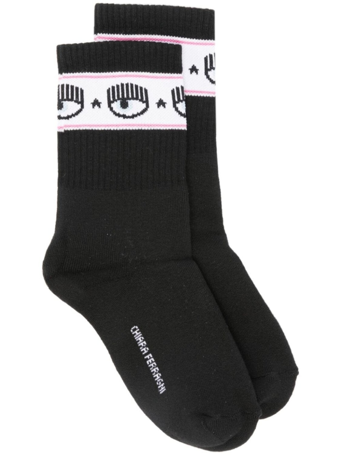 Chiara Ferragni носки Eye Star с манжетами в рубчик, черный
Chiara Ferragni носки Eye Star с манжетами в рубчик, черный
