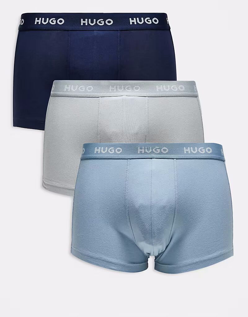 HUGO RED, комплект из 3 трусов-боксеров с логотипом в тон на поясе, белого/темно-синего/голубого цветов
HUGO RED, комплект из 3 трусов-боксеров с логотипом в тон на поясе, белого/темно-синего/голубого цветов