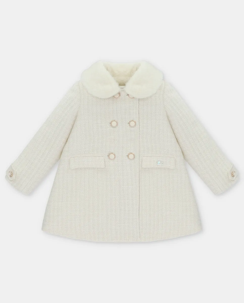 Детское пальто с микропринтом и воротником из натурального меха Martín Aranda, бежевый
Детское пальто с микропринтом и воротником из натурального меха Martín Aranda, бежевый