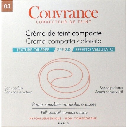 Компактная тональная основа Avene Couvrance 03 бежевая без масла 9,5 г Avène
Компактная тональная основа Avene Couvrance 03 бежевая без масла 9,5 г Avène