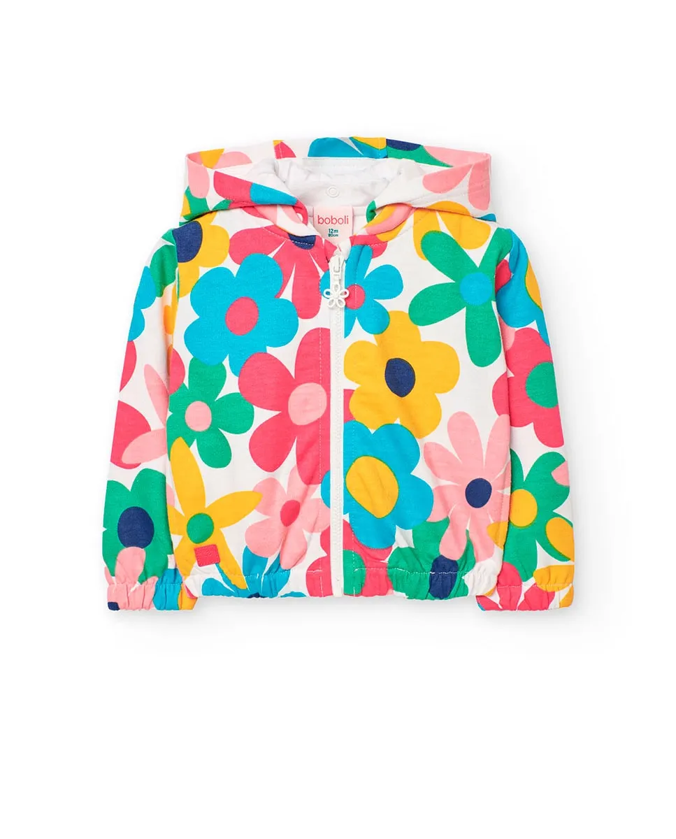 Хлопковая куртка для девочек с цветочным принтом Boboli, многоцветный
Хлопковая куртка для девочек с цветочным принтом Boboli, многоцветный