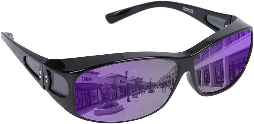 Поляризованные солнцезащитные очки LILONGAD, тип: надеваемые поверх обычных, для мужчин и женщин. Цвет: Shiny Black/Purple Revo. Характеристики: обтекаемая форма, защита UV400, для вождения и активного отдыха
Поляризованные солнцезащитные очки LILONGAD, тип: надеваемые поверх обычных, для мужчин и женщин. Цвет: Shiny Black/Purple Revo. Характеристики: обтекаемая форма, защита UV400, для вождения и активного отдыха