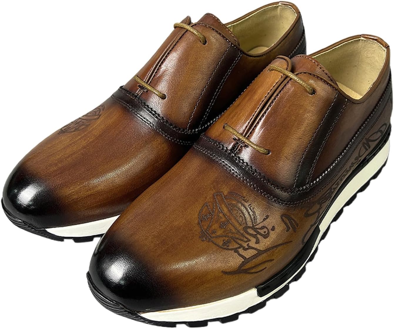 Мужские кроссовки и беговые туфли Santimon, премиальные повседневные слипоны из кожи с тисненным рисунком, удобные и для ежедневной носки, коричневый
Мужские кроссовки и беговые туфли Santimon, премиальные повседневные слипоны из кожи с тисненным рисунком, удобные и для ежедневной носки, коричневый