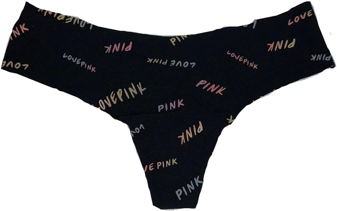 Трусики-стринги Victoria's Secret Pink No Show, черные, новые, Logo Black
Трусики-стринги Victoria's Secret Pink No Show, черные, новые, Logo Black