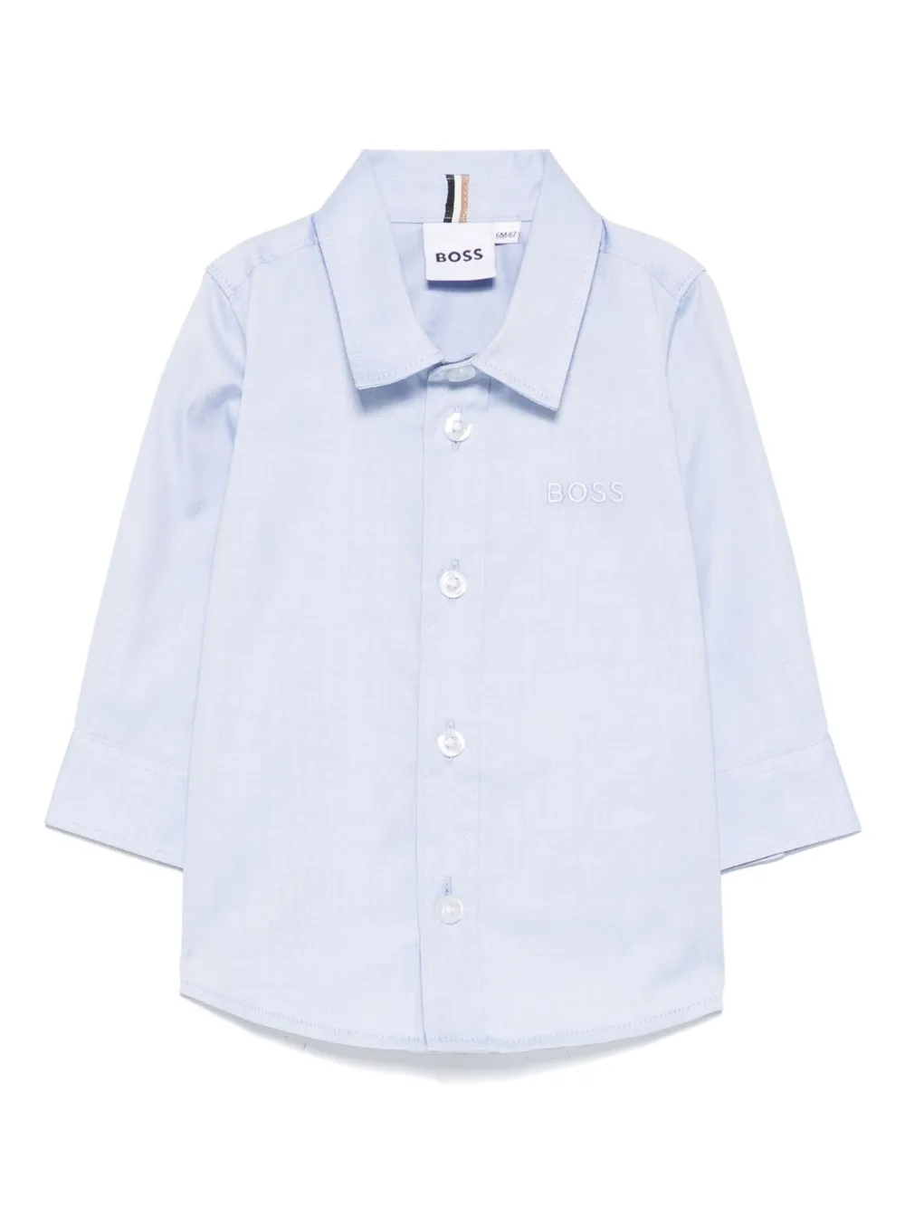 Рубашка с вышитым логотипом Boss Kidswear, синий
Рубашка с вышитым логотипом Boss Kidswear, синий