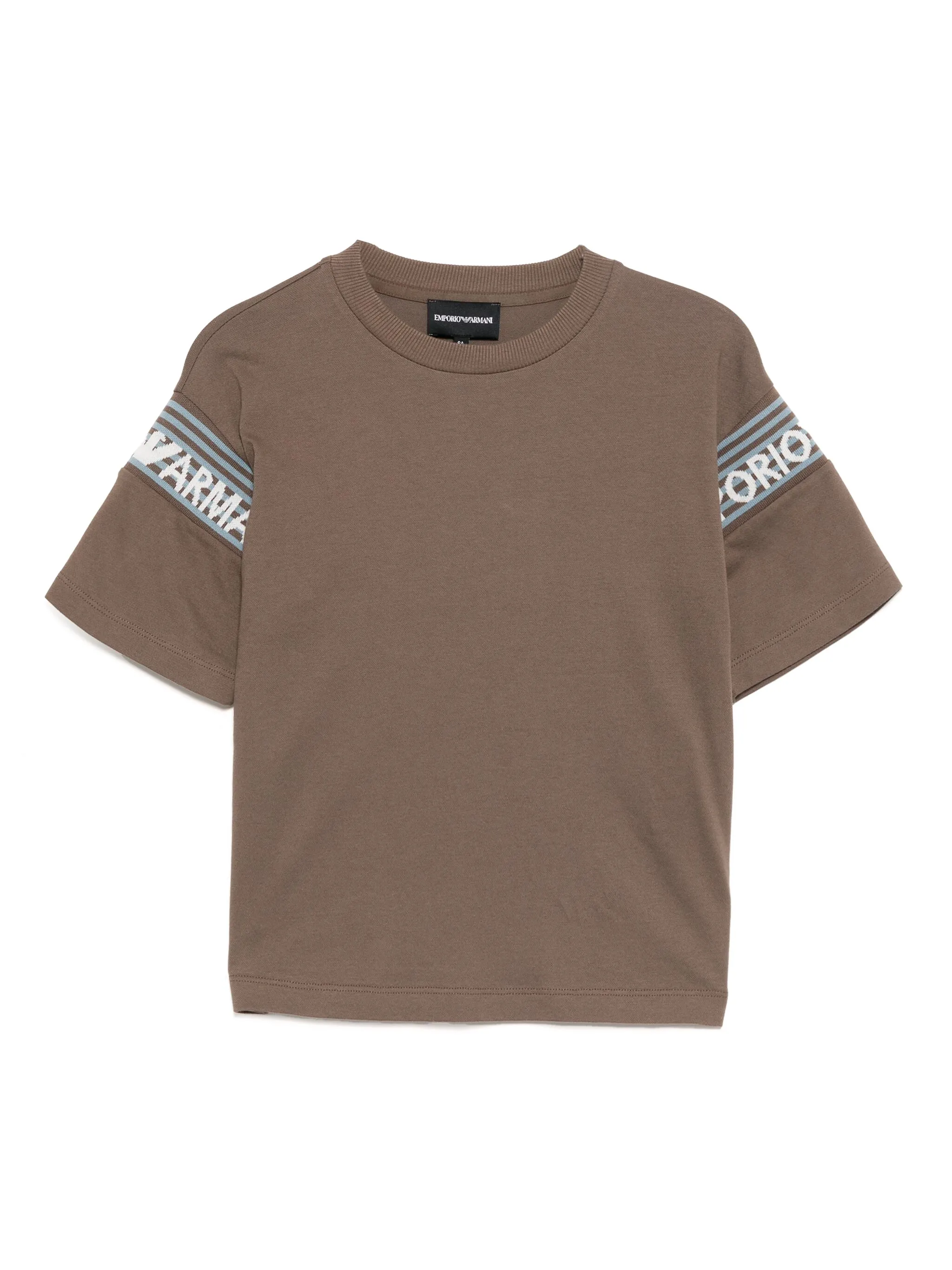Футболка с круглым вырезом Emporio Armani Kids, коричневый
Футболка с круглым вырезом Emporio Armani Kids, коричневый