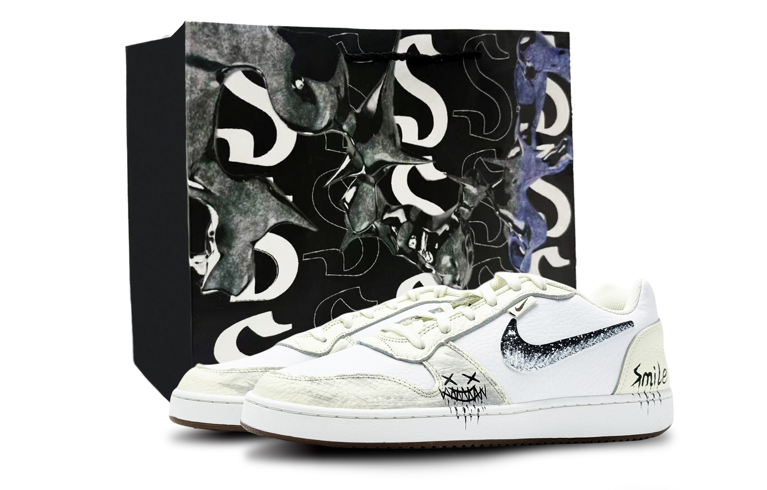 Eberson sss manufacturing, illusion world, мужские скейтерские кроссовки low top устойчивые к истиранию Nike, Ecru
Eberson sss manufacturing, illusion world, мужские скейтерские кроссовки low top устойчивые к истиранию Nike, Ecru