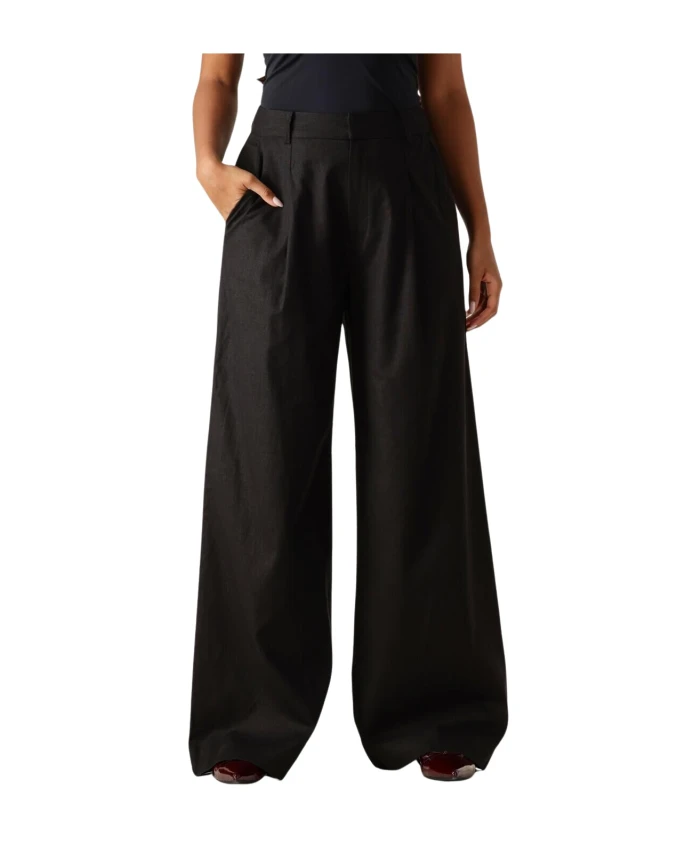 Льняные брюки с высокой талией Gestuz, черный
Льняные брюки с высокой талией Gestuz, черный