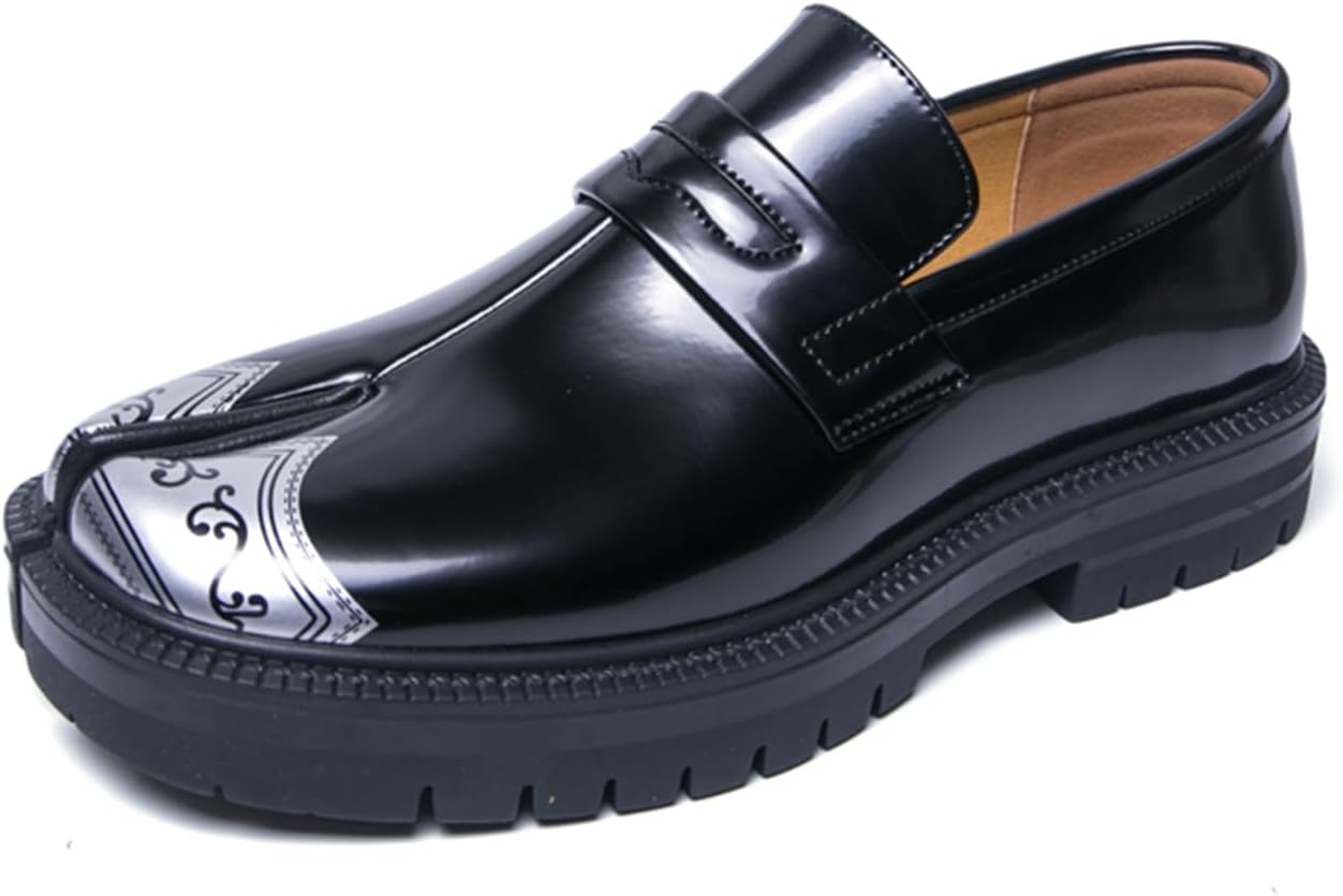 Мужские лоферы с запрессованным носком из лакированной кожи, на толстой подошве, с круглым носком, стильные туфли для вечеринок, свадеб, вечеров и деловых мероприятий Tengfeifly, черный
Мужские лоферы с запрессованным носком из лакированной кожи, на толстой подошве, с круглым носком, стильные туфли для вечеринок, свадеб, вечеров и деловых мероприятий Tengfeifly, черный