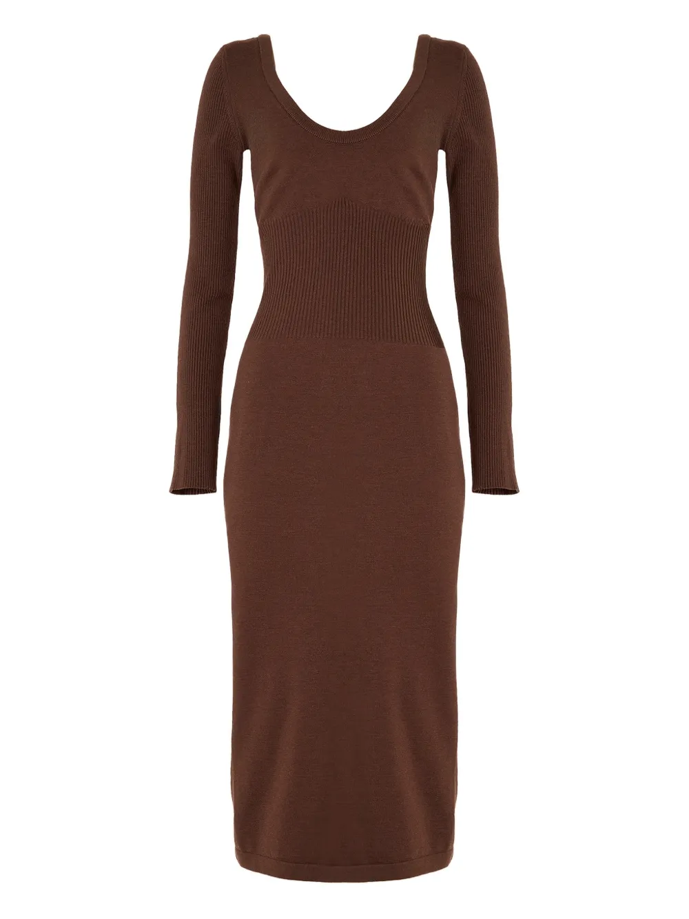Платье миди с U-образным вырезом Wolford, коричневый
Платье миди с U-образным вырезом Wolford, коричневый