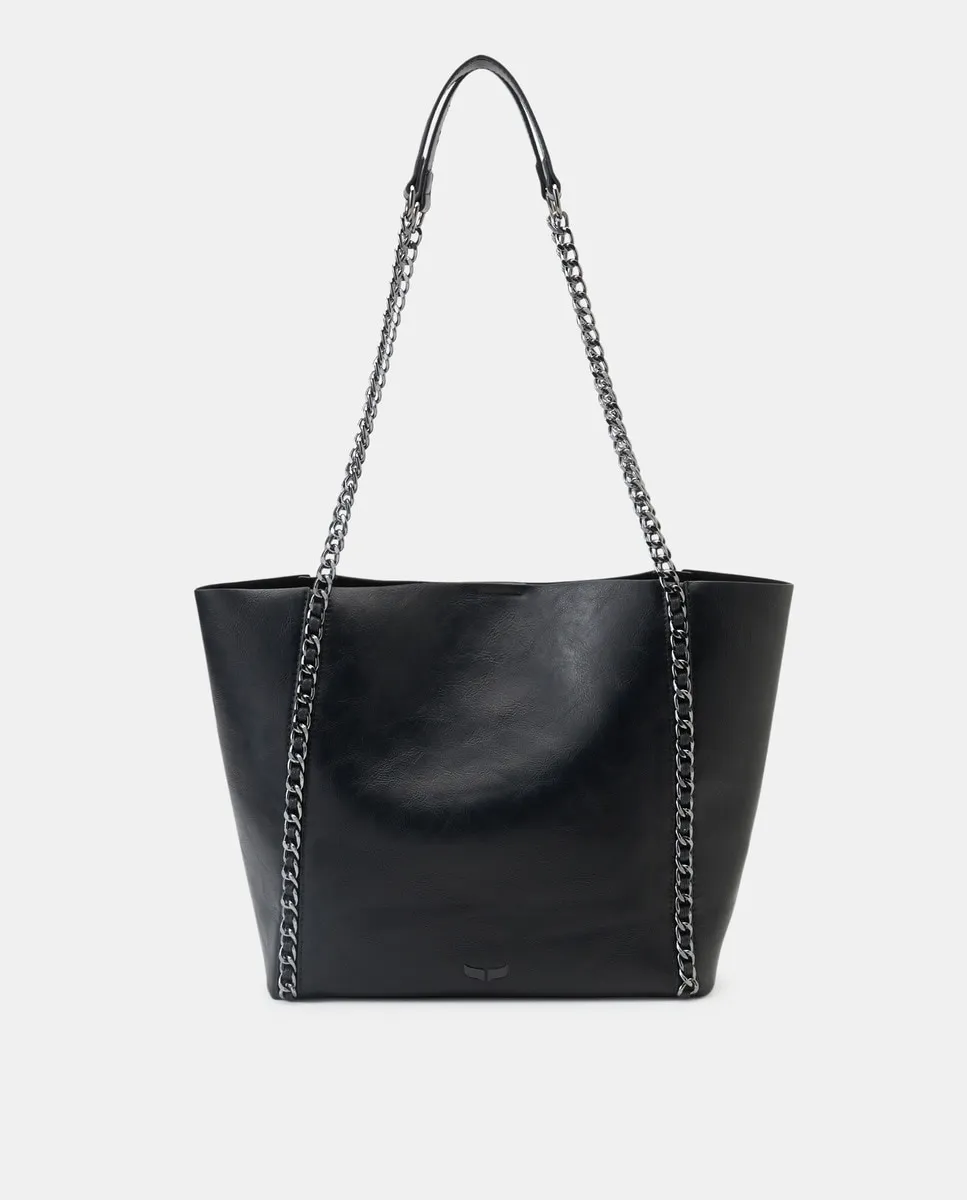 Сумка шоппер с цепочкой Green Coast, черный
Сумка шоппер с цепочкой Green Coast, черный