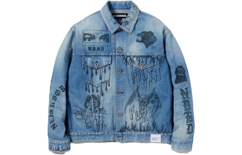 NEIGHBORHOOD Графическая джинсовая куртка тип 3, Indigo
NEIGHBORHOOD Графическая джинсовая куртка тип 3, Indigo