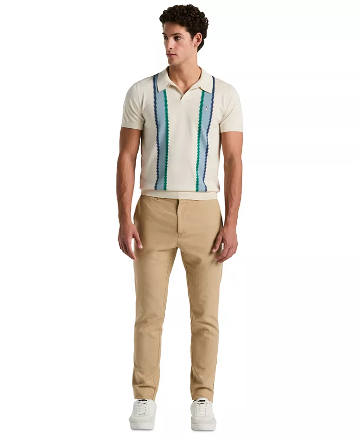 Мужские плоские брюки чино из смесового льна Original Penguin, коричневый/бежевый
Мужские плоские брюки чино из смесового льна Original Penguin, коричневый/бежевый