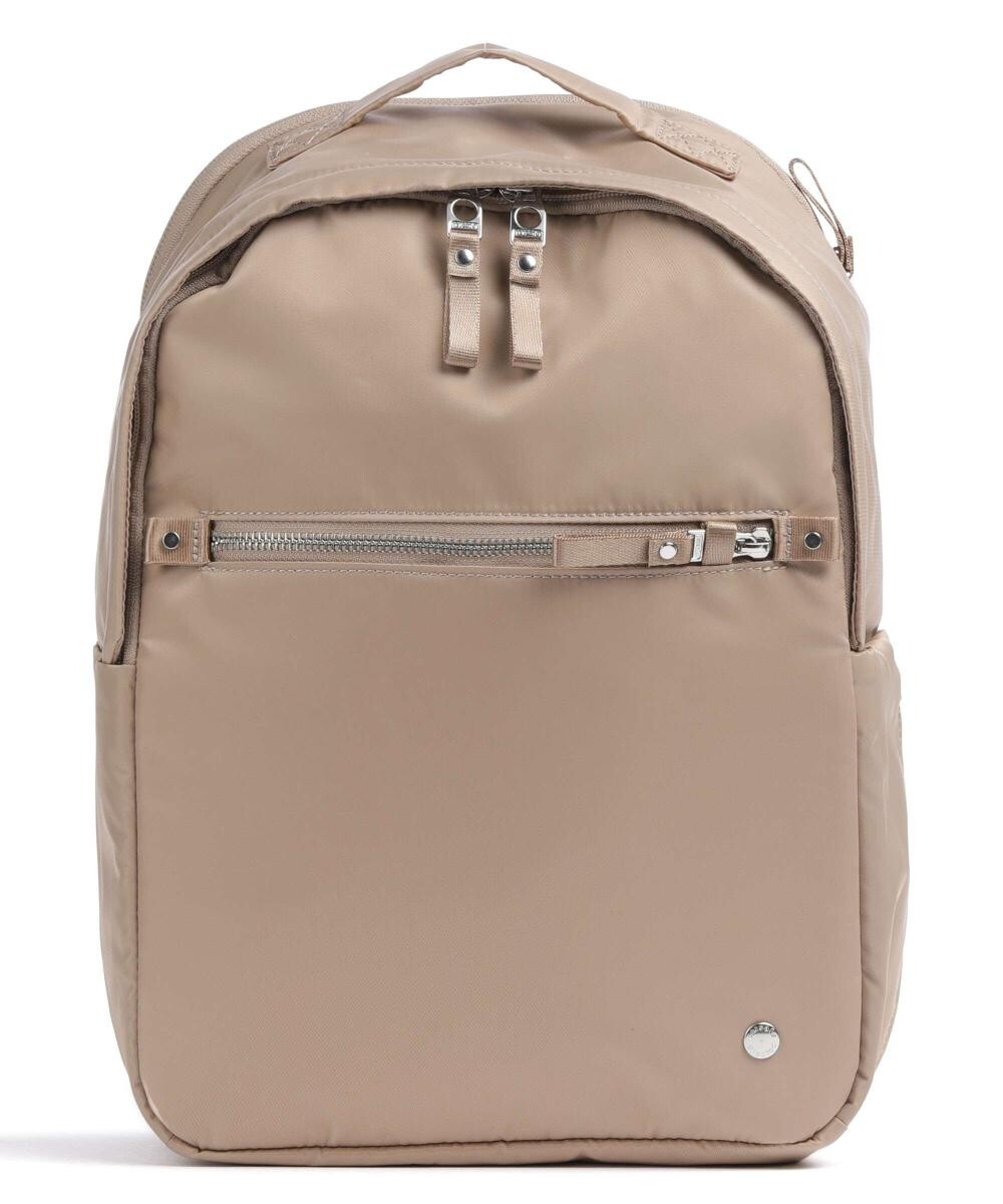 Рюкзак 13 дюймов из переработанного полиэстера Pacsafe, бежевый
Рюкзак 13 дюймов из переработанного полиэстера Pacsafe, бежевый