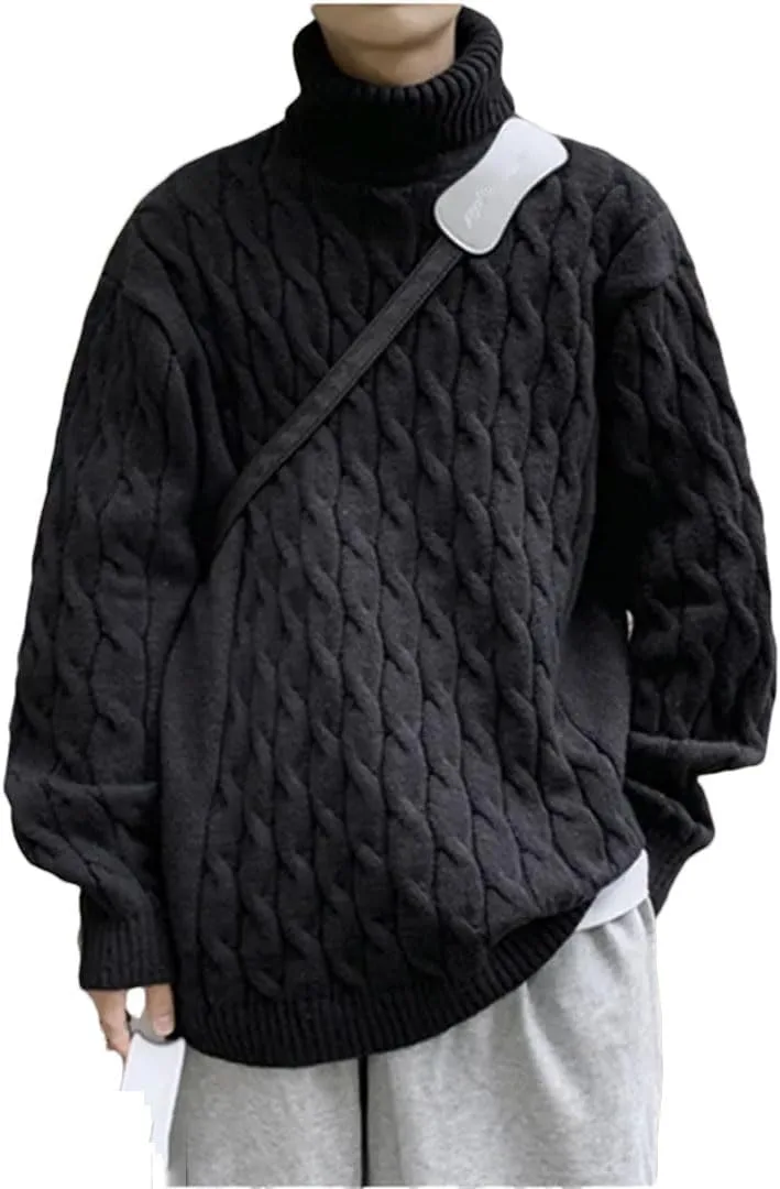 Зимний свитер-водолазка мужской вязаный толстый пуловер
Зимний свитер-водолазка мужской вязаный толстый пуловер