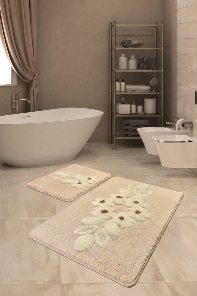 Комплект ковриков для ванной HANAH Home, набор ковриков для ванной комнаты, нескользящий, моющийся, 2 предмета 359CHL2282, мультиколор
Комплект ковриков для ванной HANAH Home, набор ковриков для ванной комнаты, нескользящий, моющийся, 2 предмета 359CHL2282, мультиколор