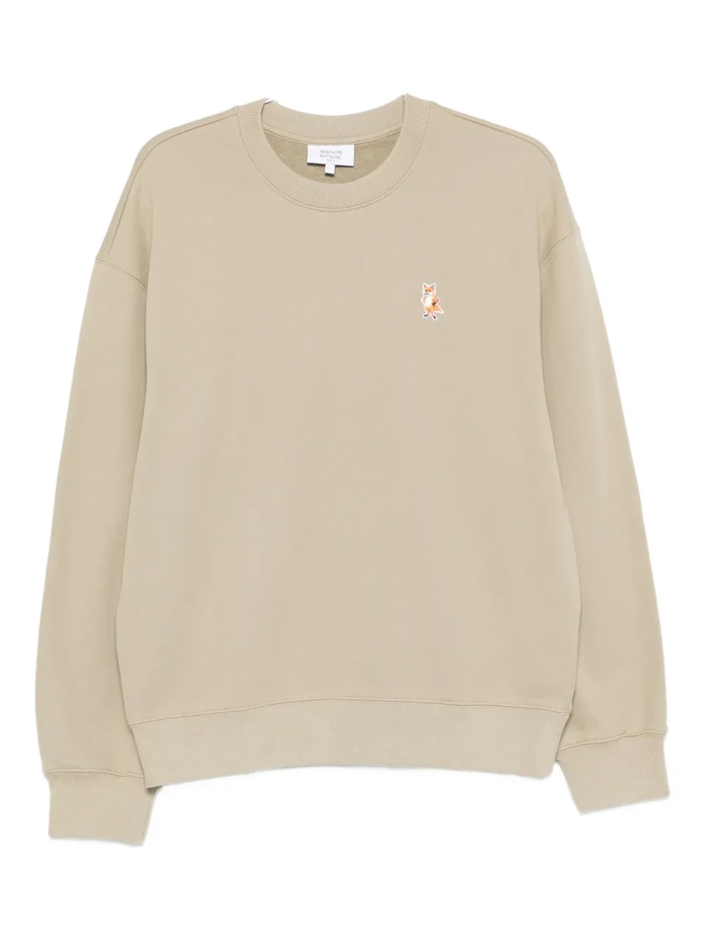 Хлопковая толстовка с вышитым логотипом Maison Kitsuné, нейтральный
Хлопковая толстовка с вышитым логотипом Maison Kitsuné, нейтральный