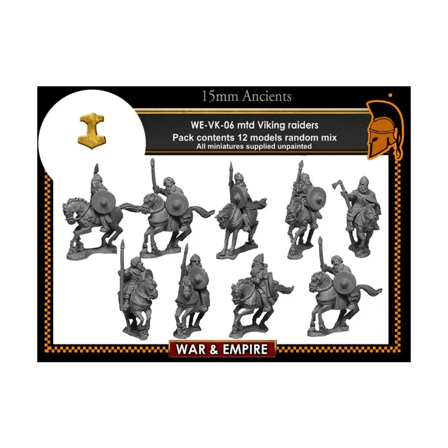 Рейдеры - верхом, War & Empire - Dark Ages Miniatures - Viking (15mm)
Рейдеры - верхом, War & Empire - Dark Ages Miniatures - Viking (15mm)
