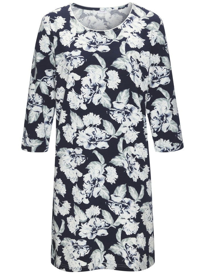 Ночная рубашка в синий узор LASCANA
Ночная рубашка в синий узор LASCANA