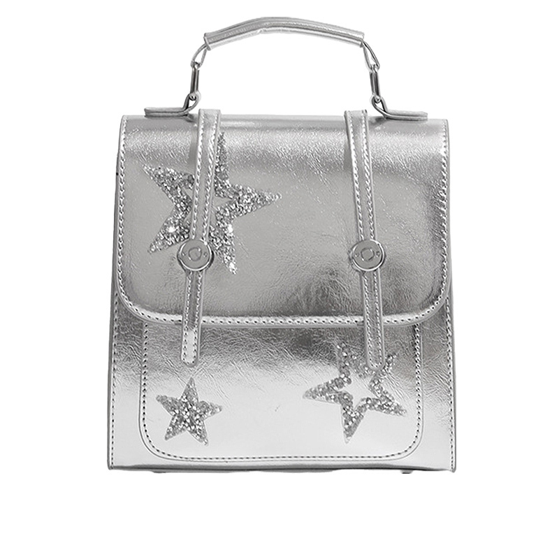 DCLOUD Портативный школьный рюкзак для женщин, Silver 
DCLOUD Портативный школьный рюкзак для женщин, Silver