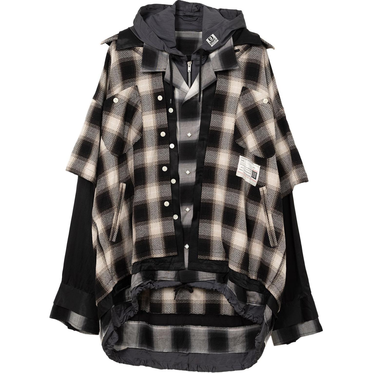 Рубашка с поясом в клетку Maison Mihara Yasuhiro, черный
Рубашка с поясом в клетку Maison Mihara Yasuhiro, черный