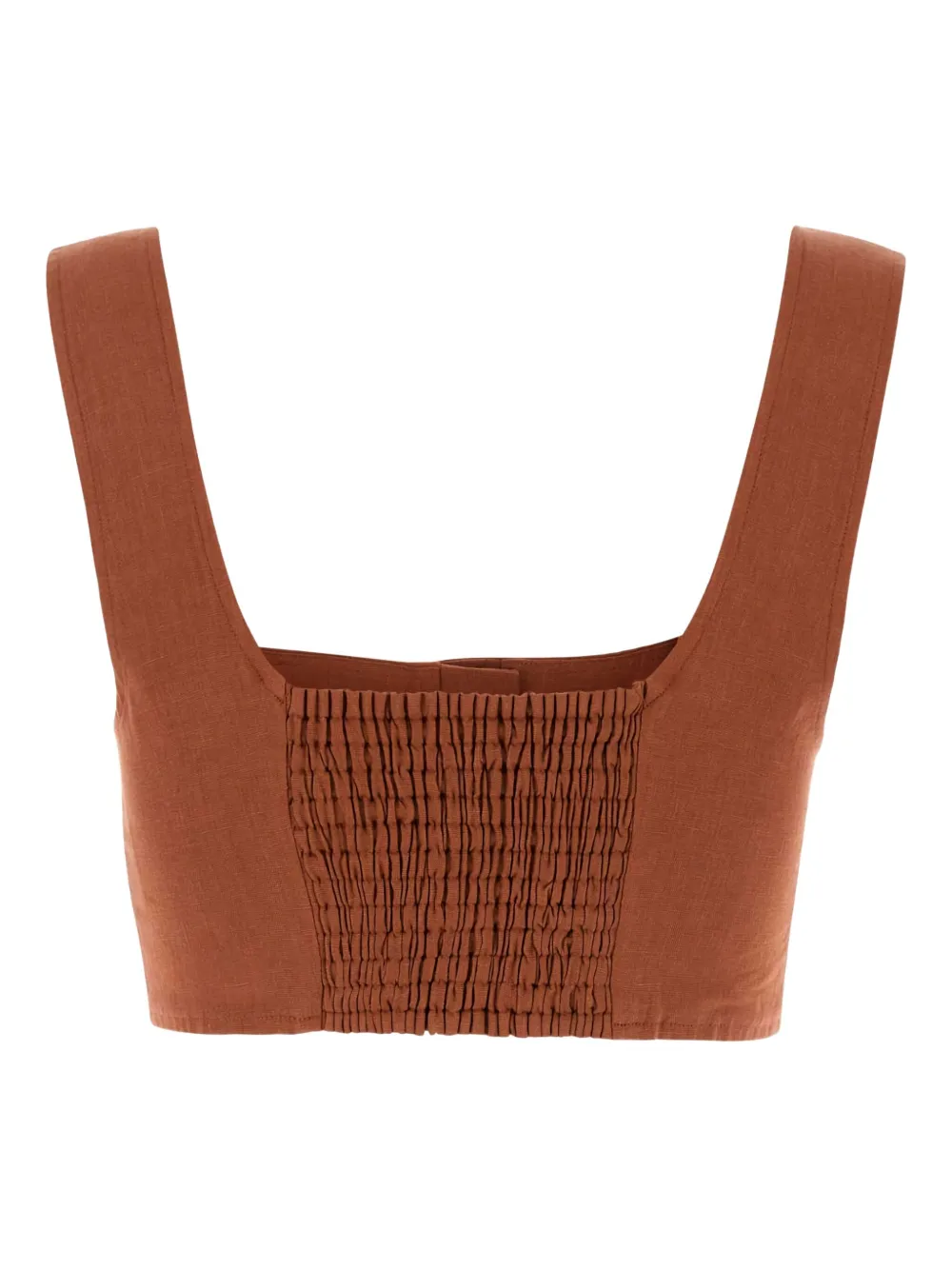 Льняной топ с квадратным вырезом Le Kasha, коричневый
Льняной топ с квадратным вырезом Le Kasha, коричневый