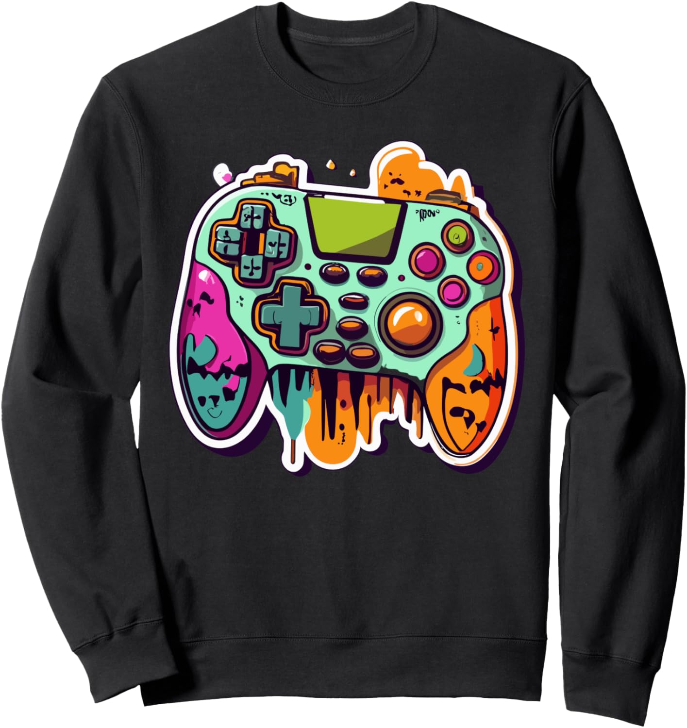 Футболка с изображением игрового контроллера для подростков на Хэллоуин Halloween Video Game Controller, черный
Футболка с изображением игрового контроллера для подростков на Хэллоуин Halloween Video Game Controller, черный