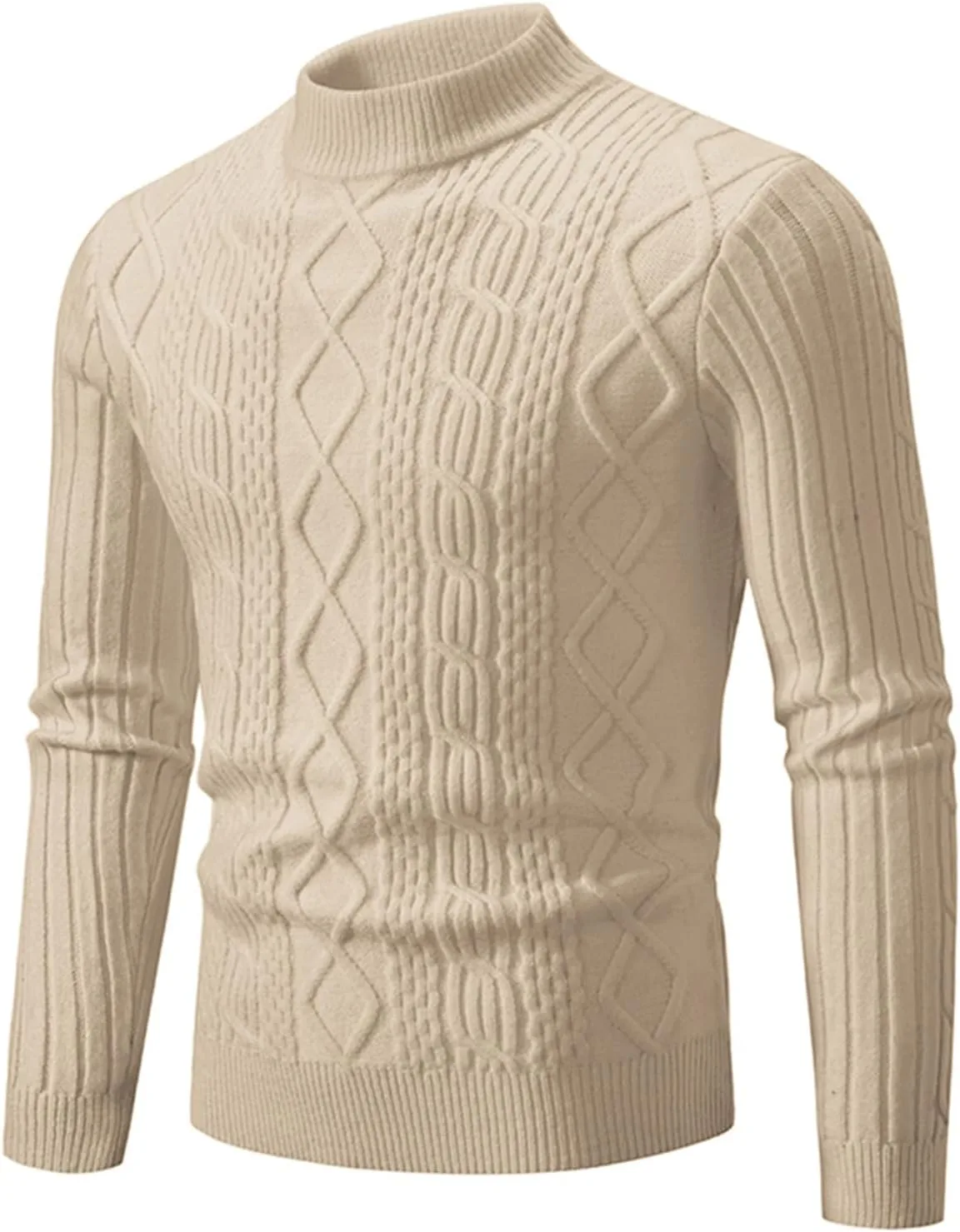 Мужской свитер Muscularfit с длинным рукавом, мягкий, облегающий, с воротником-стойкой
Мужской свитер Muscularfit с длинным рукавом, мягкий, облегающий, с воротником-стойкой