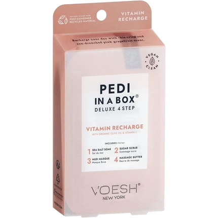 Pedi In A Box 4 в 1 Витаминный набор для восстановления Voesh
Pedi In A Box 4 в 1 Витаминный набор для восстановления Voesh