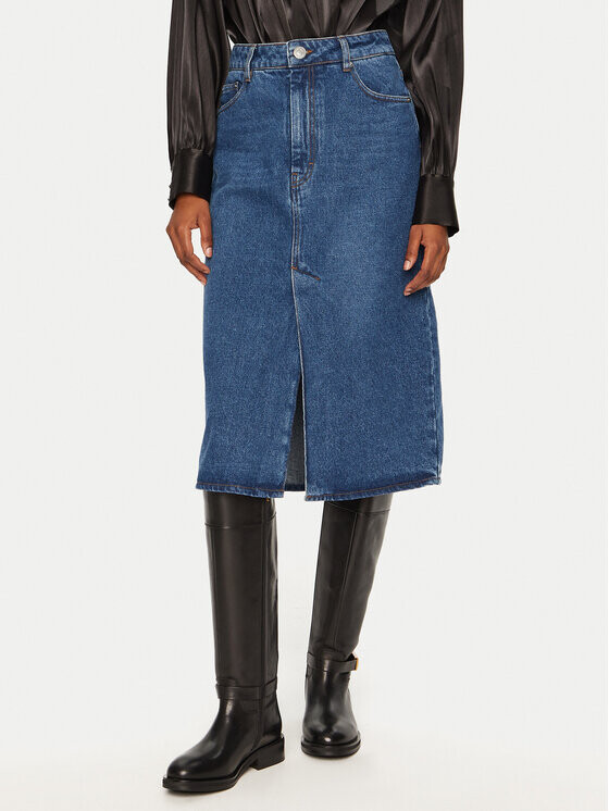 Джинсовая юбка стандартного кроя Ami Paris, синий
Джинсовая юбка стандартного кроя Ami Paris, синий