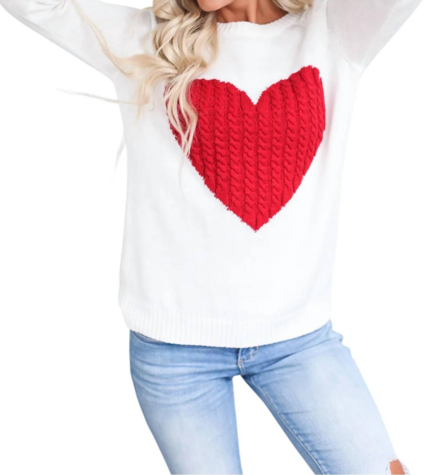 Yemak Роскошный свитер Love в красно-белом цвете
Yemak Роскошный свитер Love в красно-белом цвете