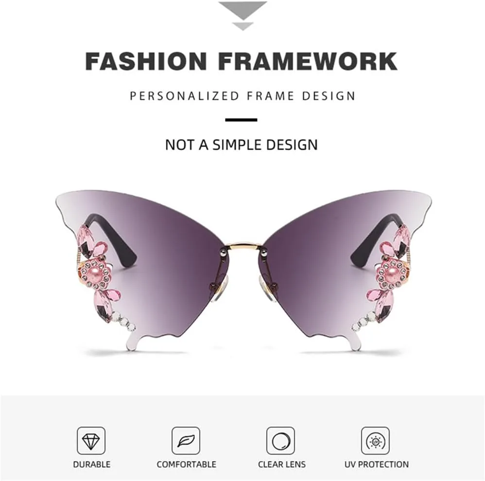 Женские солнцезащитные очки с бриллиантами, защита от УФ-излучения, винтажные металлические безободковые солнцезащитные очки, украшение для очков generic, 6
Женские солнцезащитные очки с бриллиантами, защита от УФ-излучения, винтажные металлические безободковые солнцезащитные очки, украшение для очков generic, 6